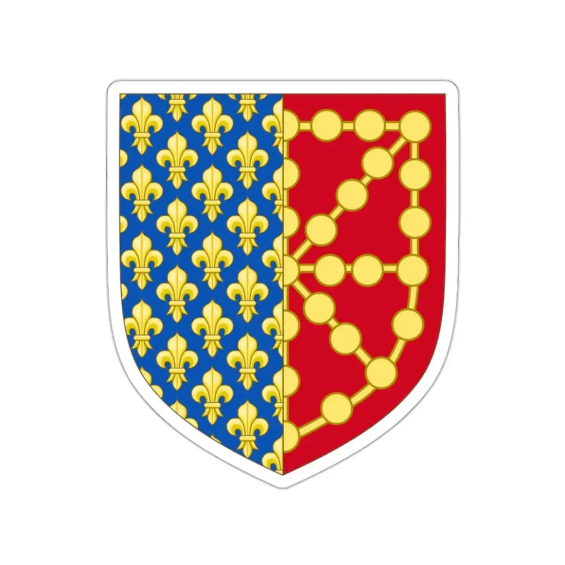 Royal Coat of Arms of Navarre (1285-1328) STICKER Vinyl Die-Cut Decal - The Sticker Space
