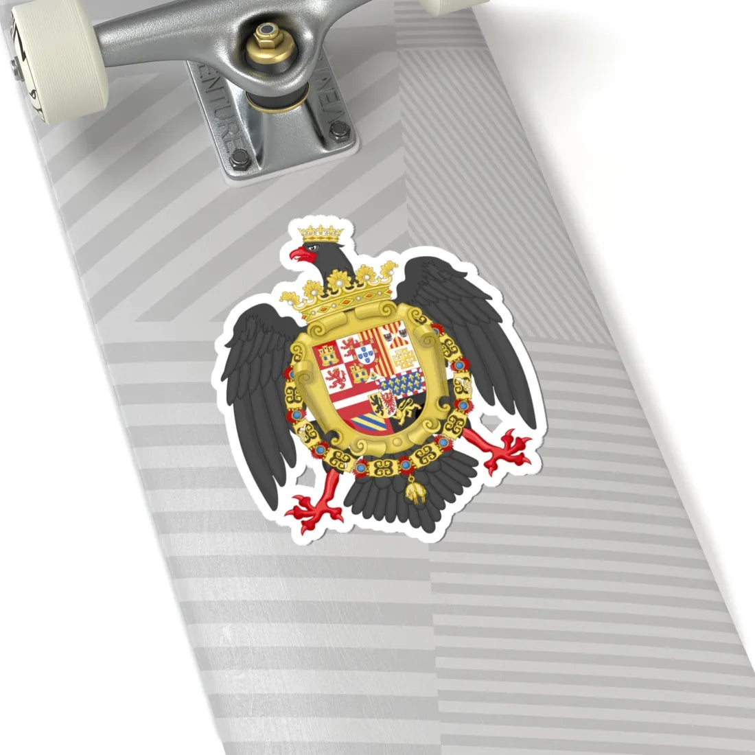 Royal Coat of Arms of Sicily 1580-1700 (Italy) (Coat of Arms) STICKER Vinyl Kiss-Cut Decal - The Sticker Space