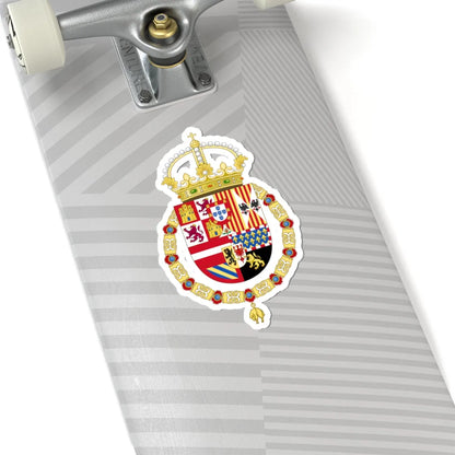 Royal Coat of Arms of Spain 1580-1668 (Spain) (Coat of Arms) STICKER Vinyl Kiss-Cut Decal - The Sticker Space
