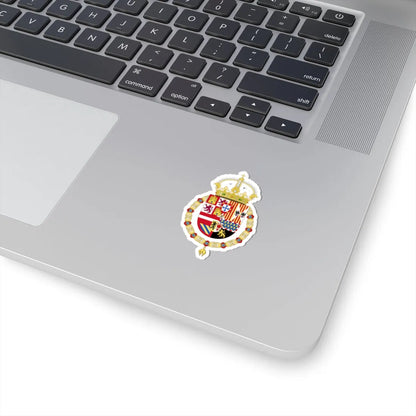 Royal Coat of Arms of Spain 1580-1668 (Spain) (Coat of Arms) STICKER Vinyl Kiss-Cut Decal - The Sticker Space