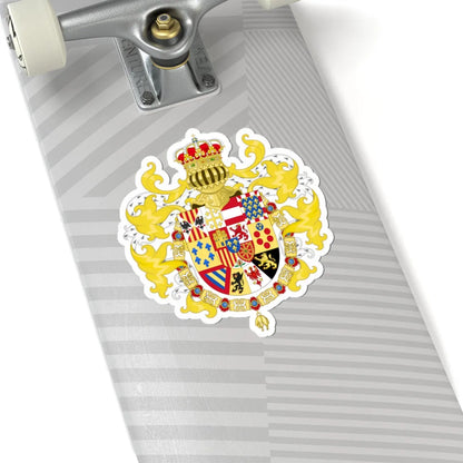 Royal Coat of Arms of Spain with Germanic Ornaments 1931 (Spain) (Coat of Arms) STICKER Vinyl Kiss-Cut Decal - The Sticker Space