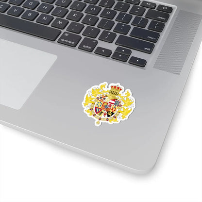 Royal Coat of Arms of Spain with Germanic Ornaments 1931 (Spain) (Coat of Arms) STICKER Vinyl Kiss-Cut Decal - The Sticker Space