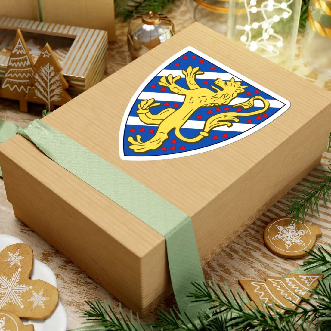 Royal coat of arms of Sweden 14th Century (Sweden) (Coat of Arms) STICKER Vinyl Kiss-Cut Decal - The Sticker Space