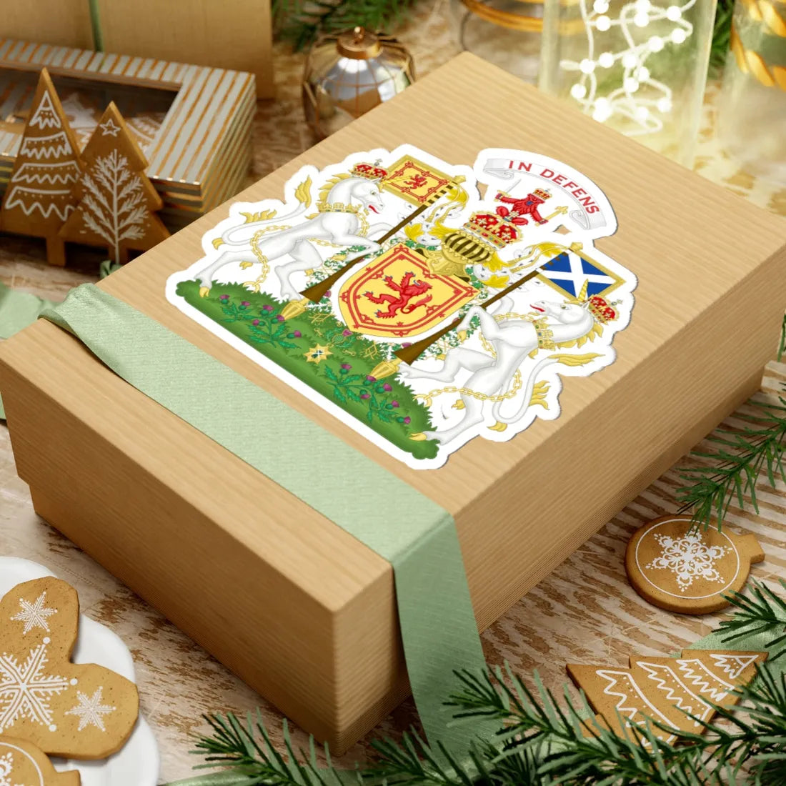 Royal Coat of Arms of the Kingdom of Scotland (Scotland) (Coat of Arms) STICKER Vinyl Kiss-Cut Decal - The Sticker Space