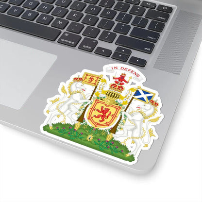 Royal Coat of Arms of the Kingdom of Scotland (Scotland) (Coat of Arms) STICKER Vinyl Kiss-Cut Decal - The Sticker Space