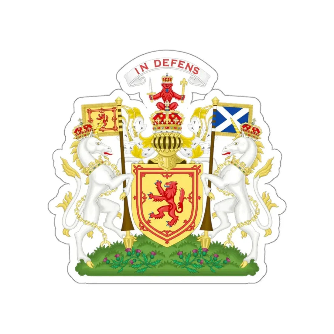 Royal Coat of Arms of the Kingdom of Scotland STICKER Vinyl Die-Cut Decal 3 Inch - The Sticker Space