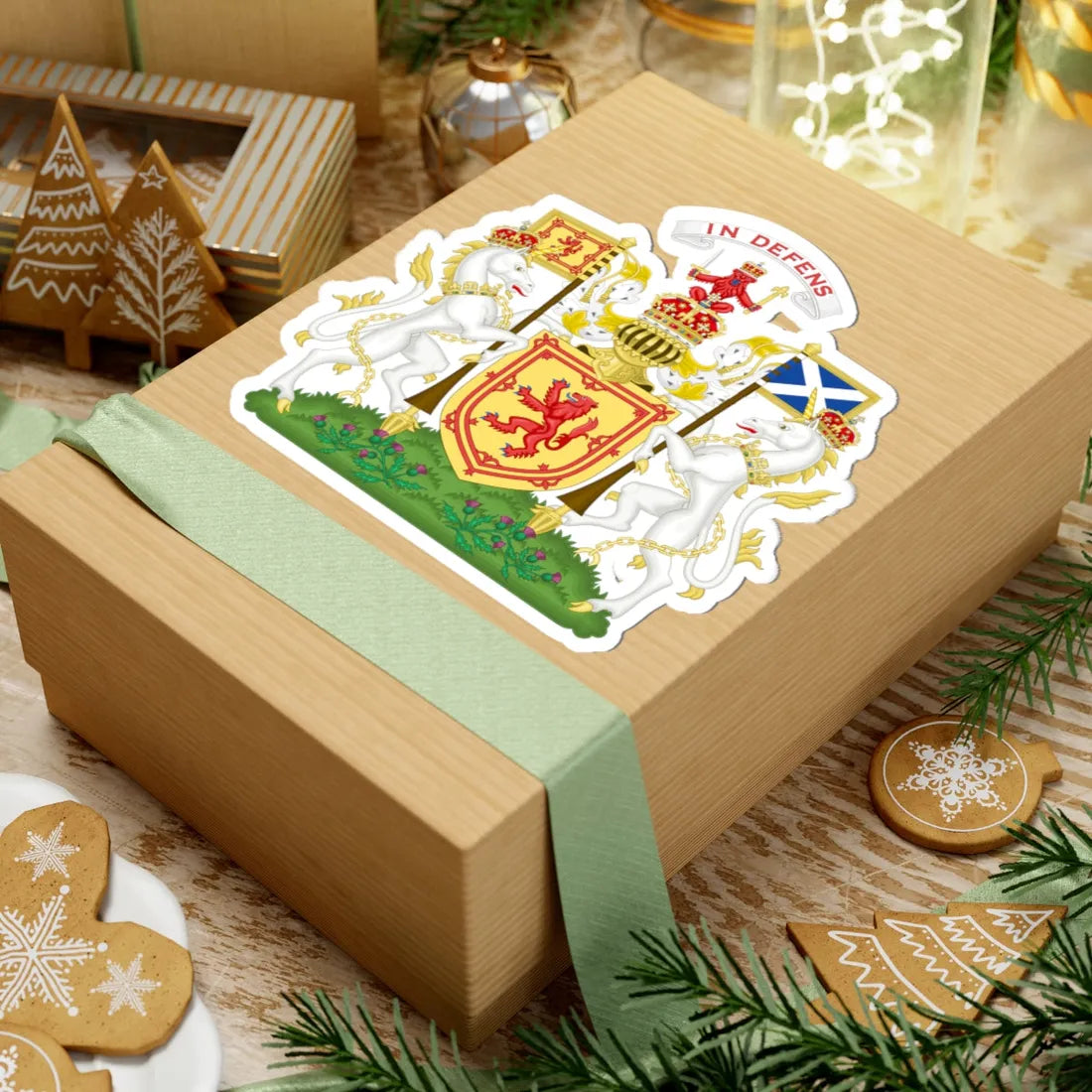 Royal Coat of Arms of the Kingdom of Scotland Variant 1 (Scotland) (Coat of Arms) STICKER Vinyl Kiss-Cut Decal - The Sticker Space