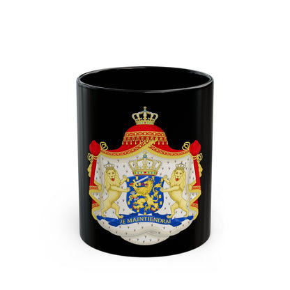 Royal coat of arms of the Netherlands (1815-1907) - Black Coffee Mug-11oz-The Sticker Space