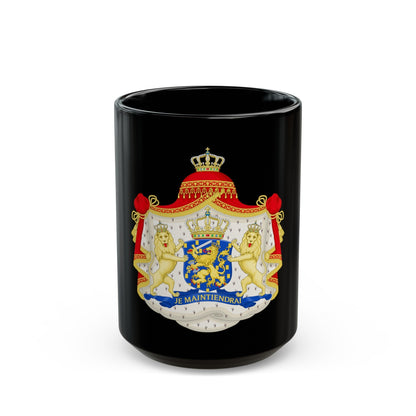 Royal coat of arms of the Netherlands (1815-1907) - Black Coffee Mug-15oz-The Sticker Space