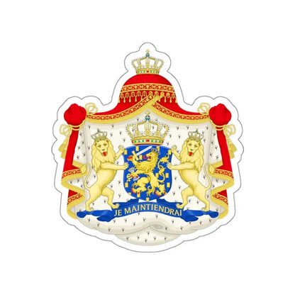 Royal coat of arms of the Netherlands (1815-1907) STICKER Vinyl Die-Cut Decal - The Sticker Space