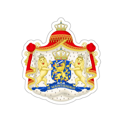 Royal coat of arms of the Netherlands (1815-1907) STICKER Vinyl Die-Cut Decal-White-The Sticker Space