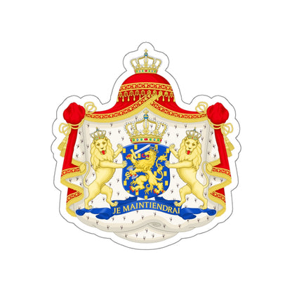 Royal coat of arms of the Netherlands (1815-1907) STICKER Vinyl Die-Cut Decal-White-The Sticker Space