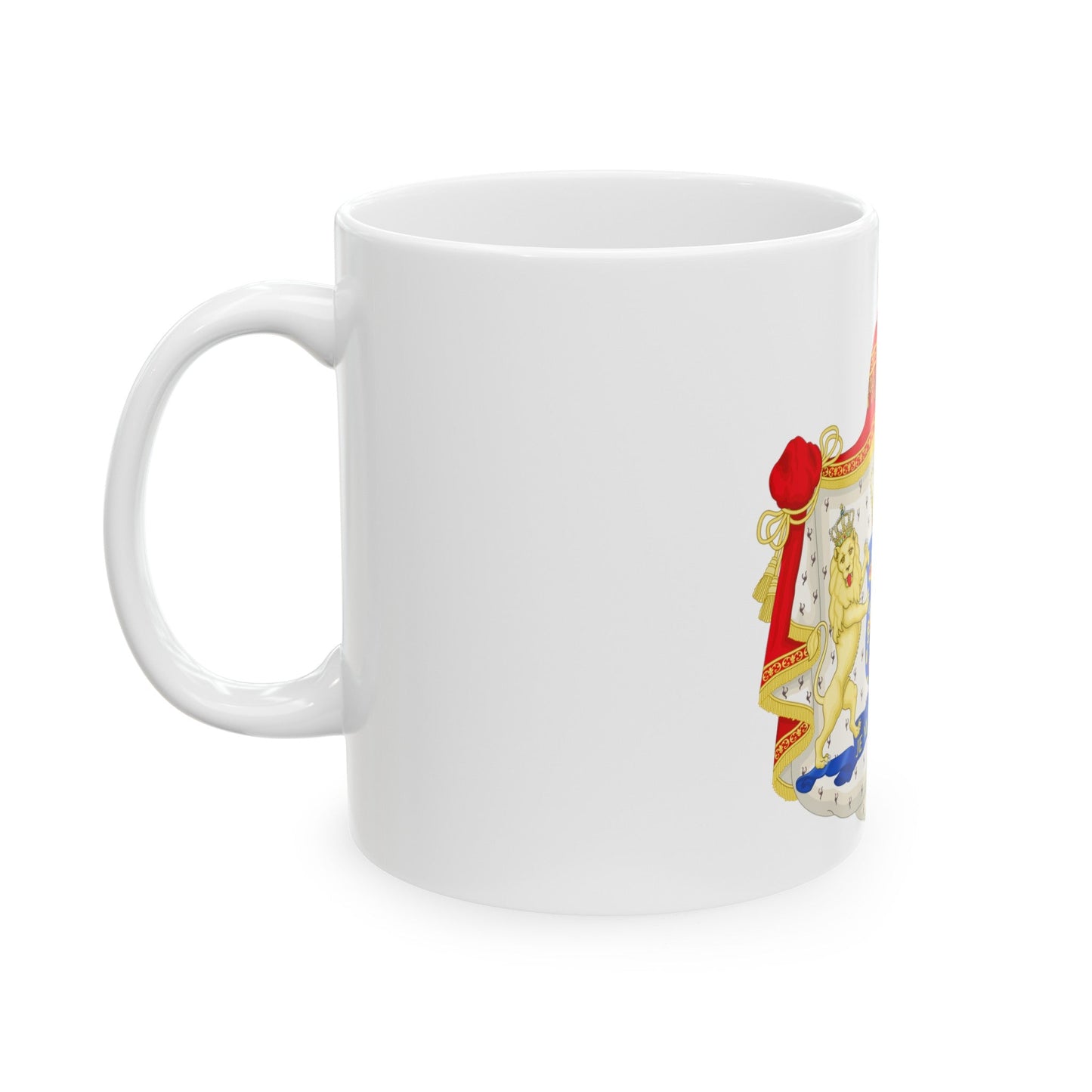 Royal coat of arms of the Netherlands (1815-1907) - White Coffee Mug-The Sticker Space