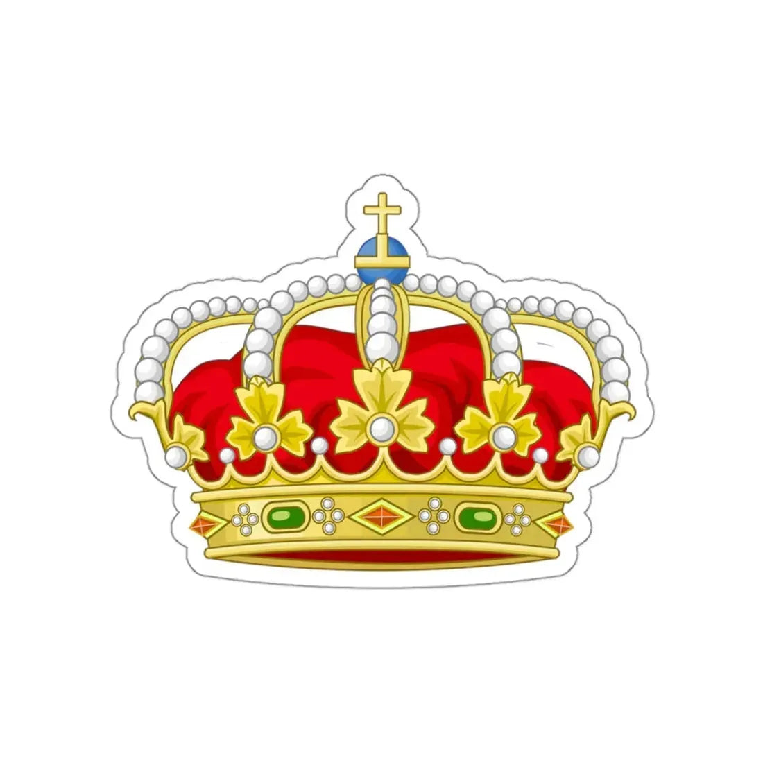 Royal Crown of Spain STICKER Vinyl Die-Cut Decal - The Sticker Space