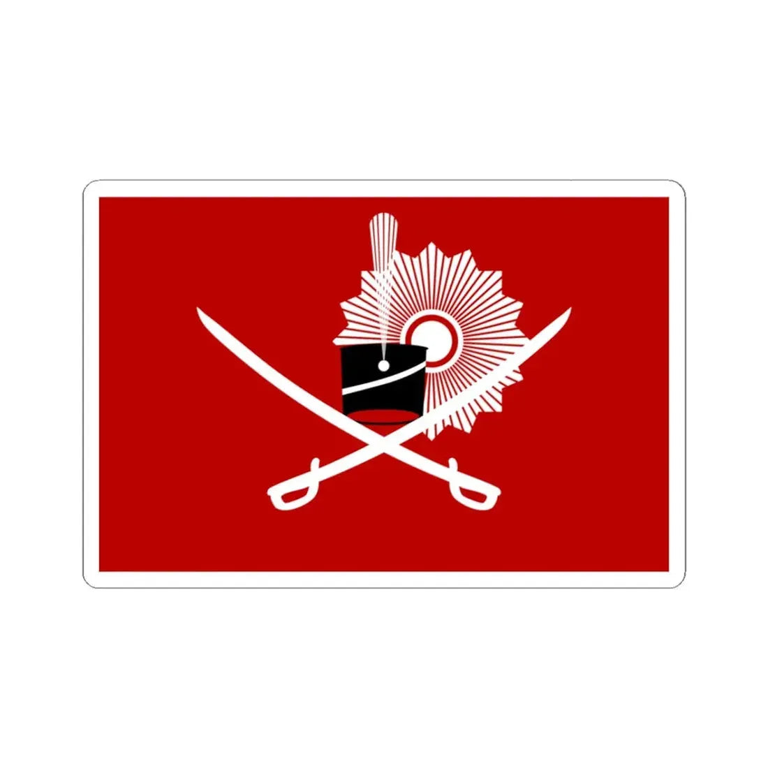 Royal flag of Amanullah Khan (Afghanistan) STICKER Vinyl Kiss-Cut Decal 3 Inch White - The Sticker Space