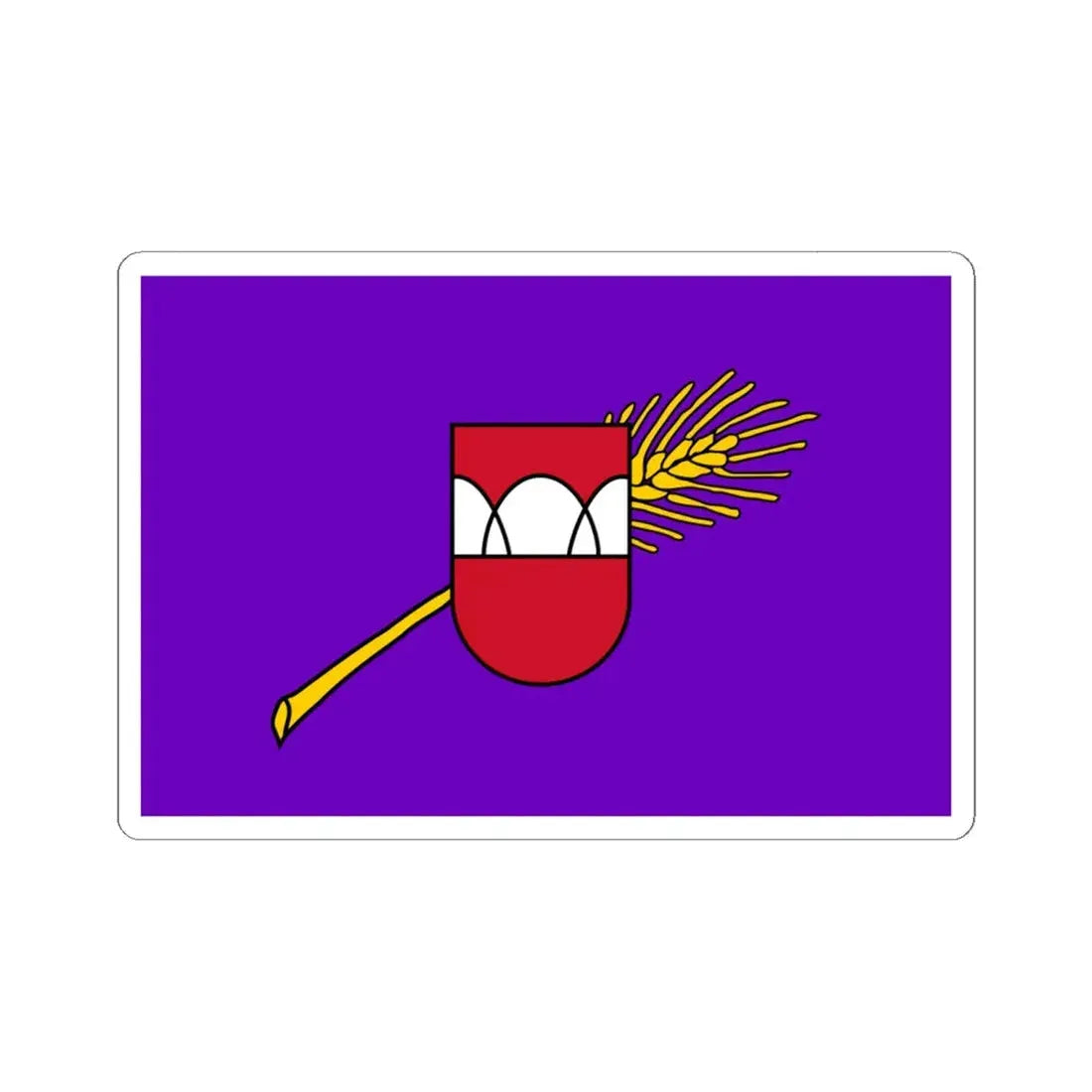 Royal Flag of Burundi 1959-1962 (Burundi) STICKER Vinyl Kiss-Cut Decal 6 Inch White - The Sticker Space