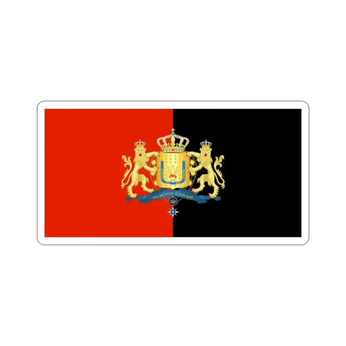 Royal Flag of Haiti (1811–1814) STICKER Vinyl Die-Cut Decal 2 Inch - The Sticker Space