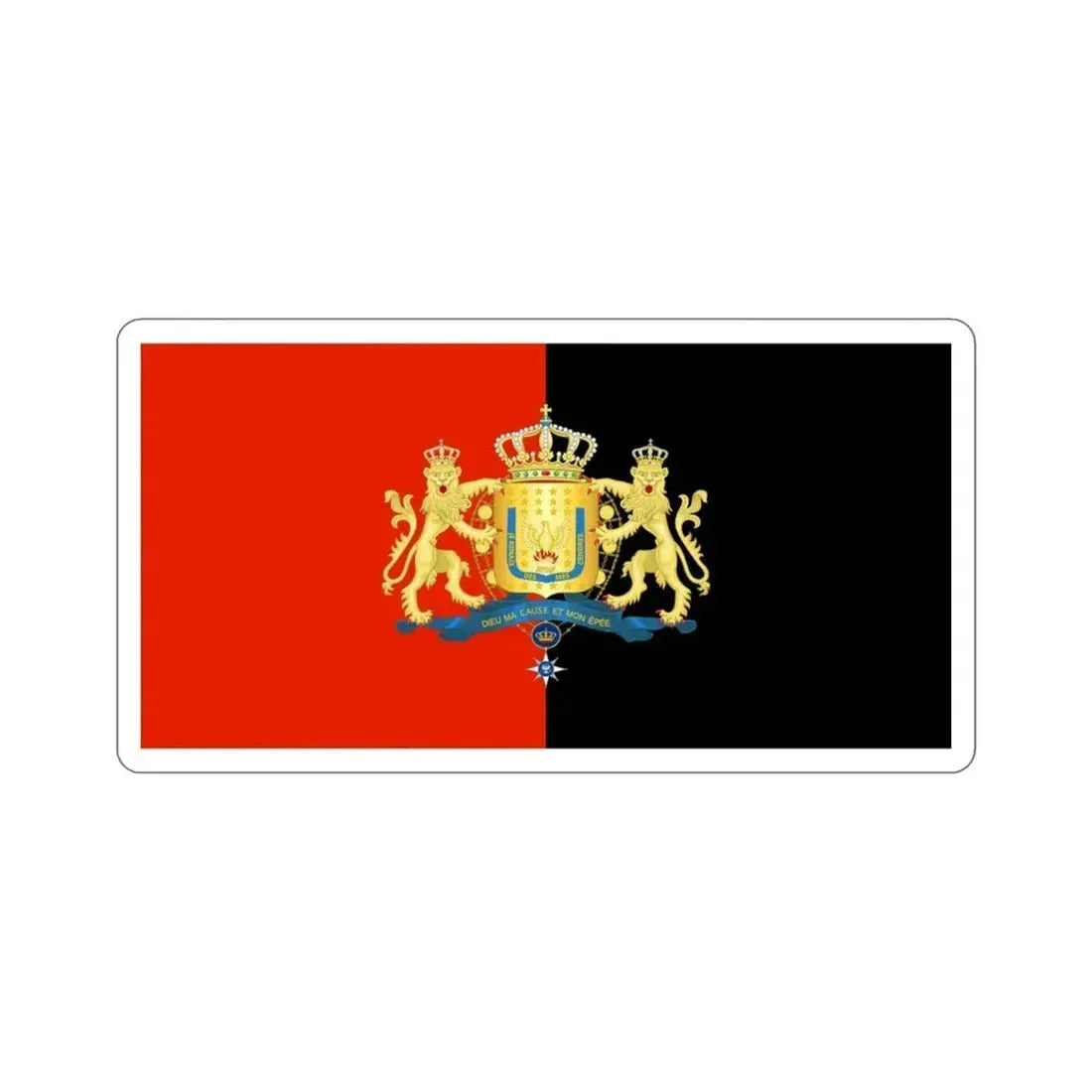 Royal Flag of Haiti (1811–1814) STICKER Vinyl Die-Cut Decal 3 Inch - The Sticker Space