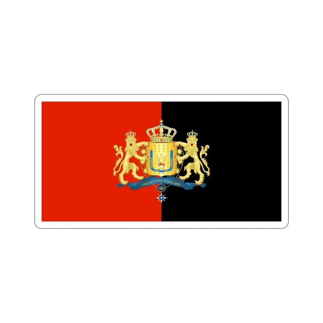 Royal Flag of Haiti (1811–1814) STICKER Vinyl Die-Cut Decal 4 Inch - The Sticker Space