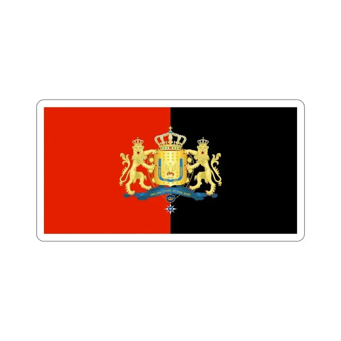 Royal Flag of Haiti (1811–1814) STICKER Vinyl Die-Cut Decal 5 Inch - The Sticker Space