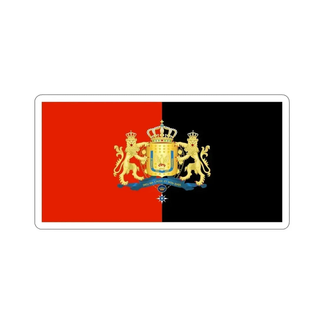 Royal Flag of Haiti (1811–1814) STICKER Vinyl Die-Cut Decal 6 Inch - The Sticker Space