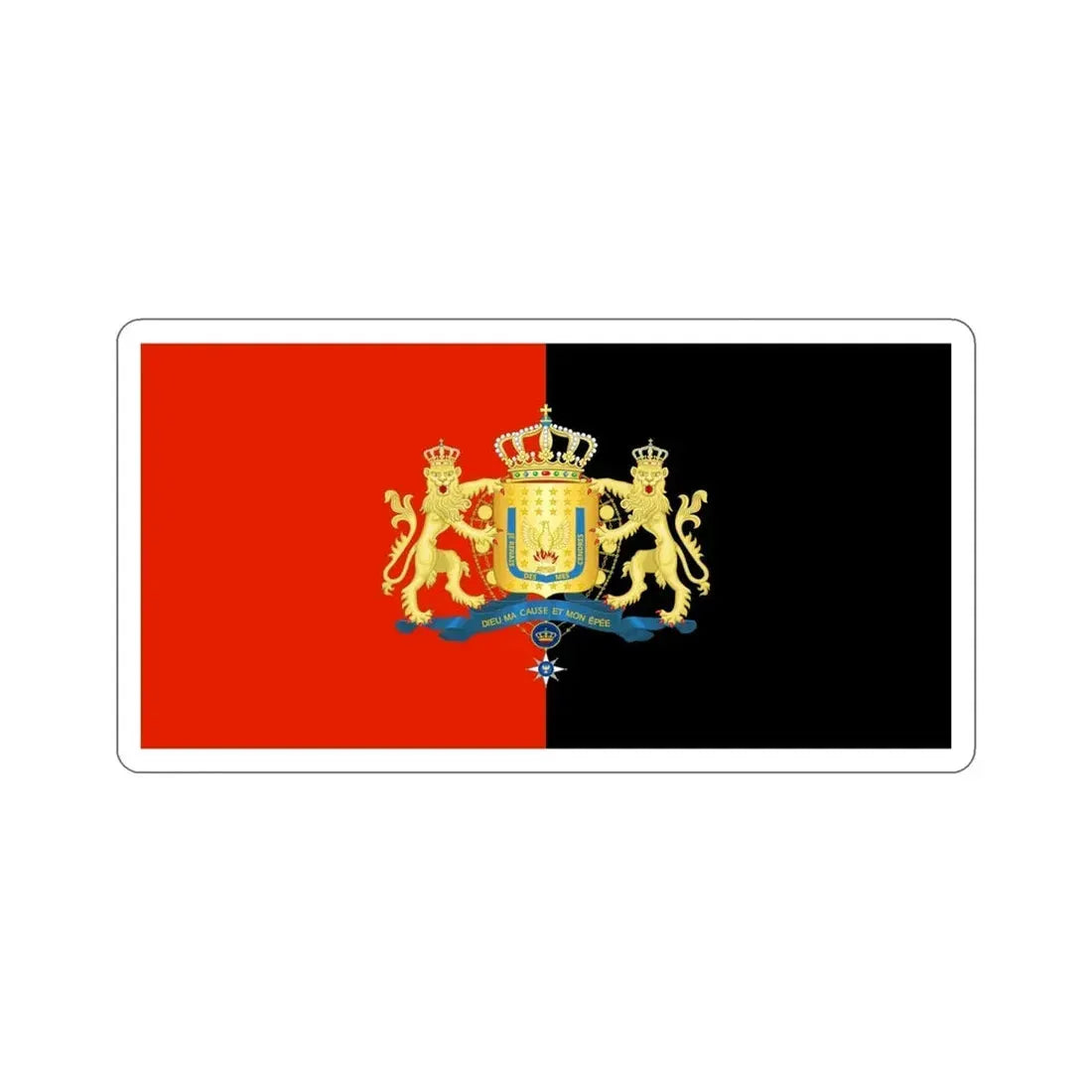 Royal Flag of Haiti (1811–1814) STICKER Vinyl Die-Cut Decal - The Sticker Space