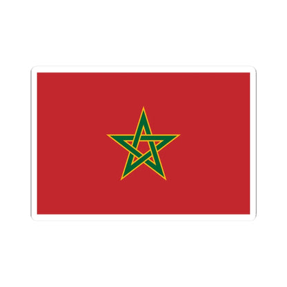 Royal Flag of Morocco (Morocco) STICKER Vinyl Kiss-Cut Decal 2 Inch White - The Sticker Space