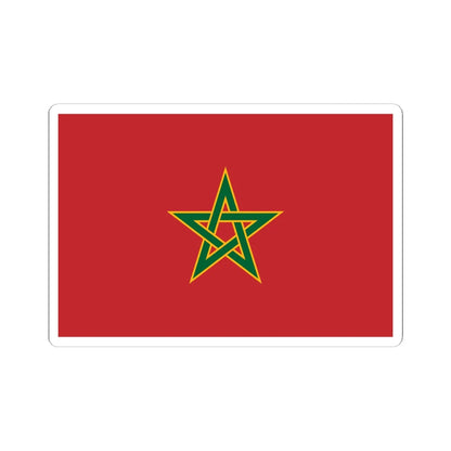 Royal Flag of Morocco (Morocco) STICKER Vinyl Kiss-Cut Decal 6 Inch White - The Sticker Space