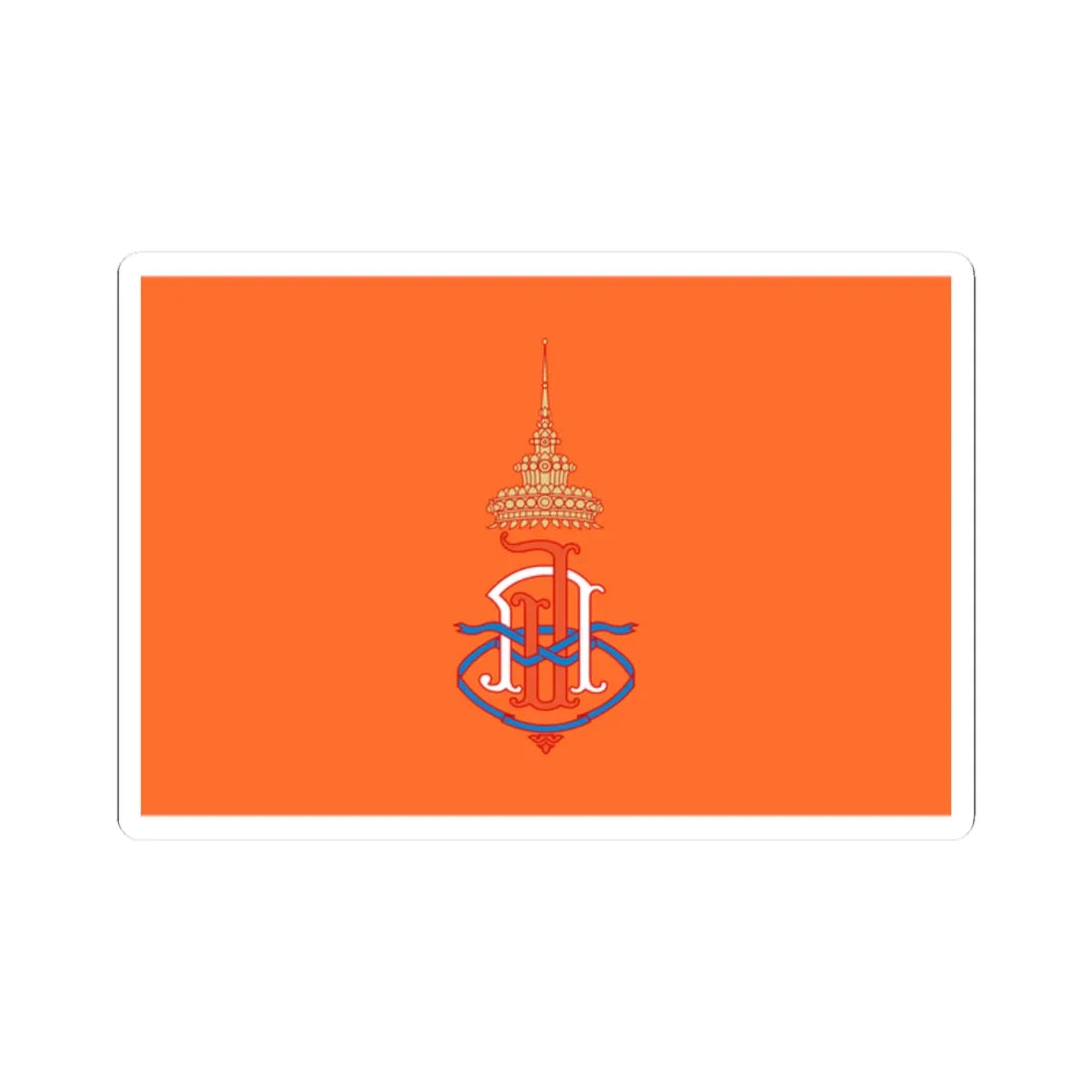 Royal Flag of Princess Chulabhorn Walailak (Thailand) STICKER Vinyl Kiss-Cut Decal 2 Inch White - The Sticker Space