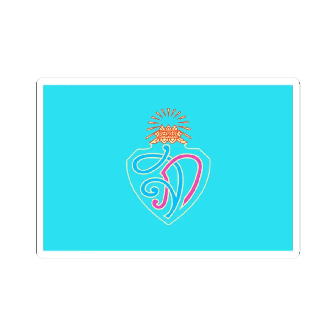 Royal Flag of Princess Siribhachudhabhorn (Thailand) STICKER Vinyl Kiss-Cut Decal 2 Inch White - The Sticker Space