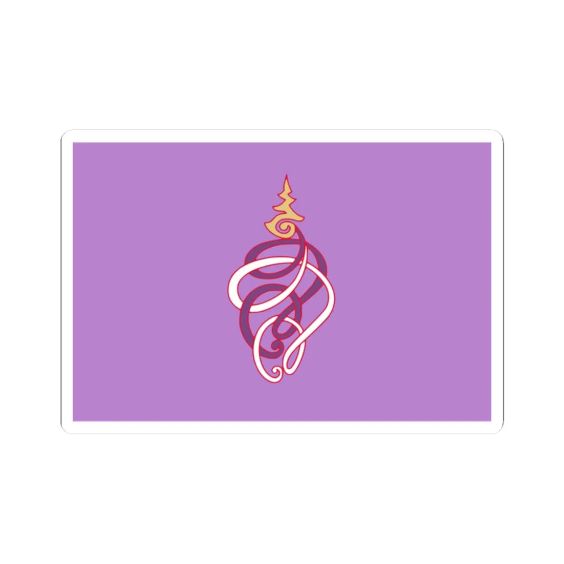 Royal Flag of Princess Soamsavali (Thailand) STICKER Vinyl Kiss-Cut Decal 2 Inch White - The Sticker Space