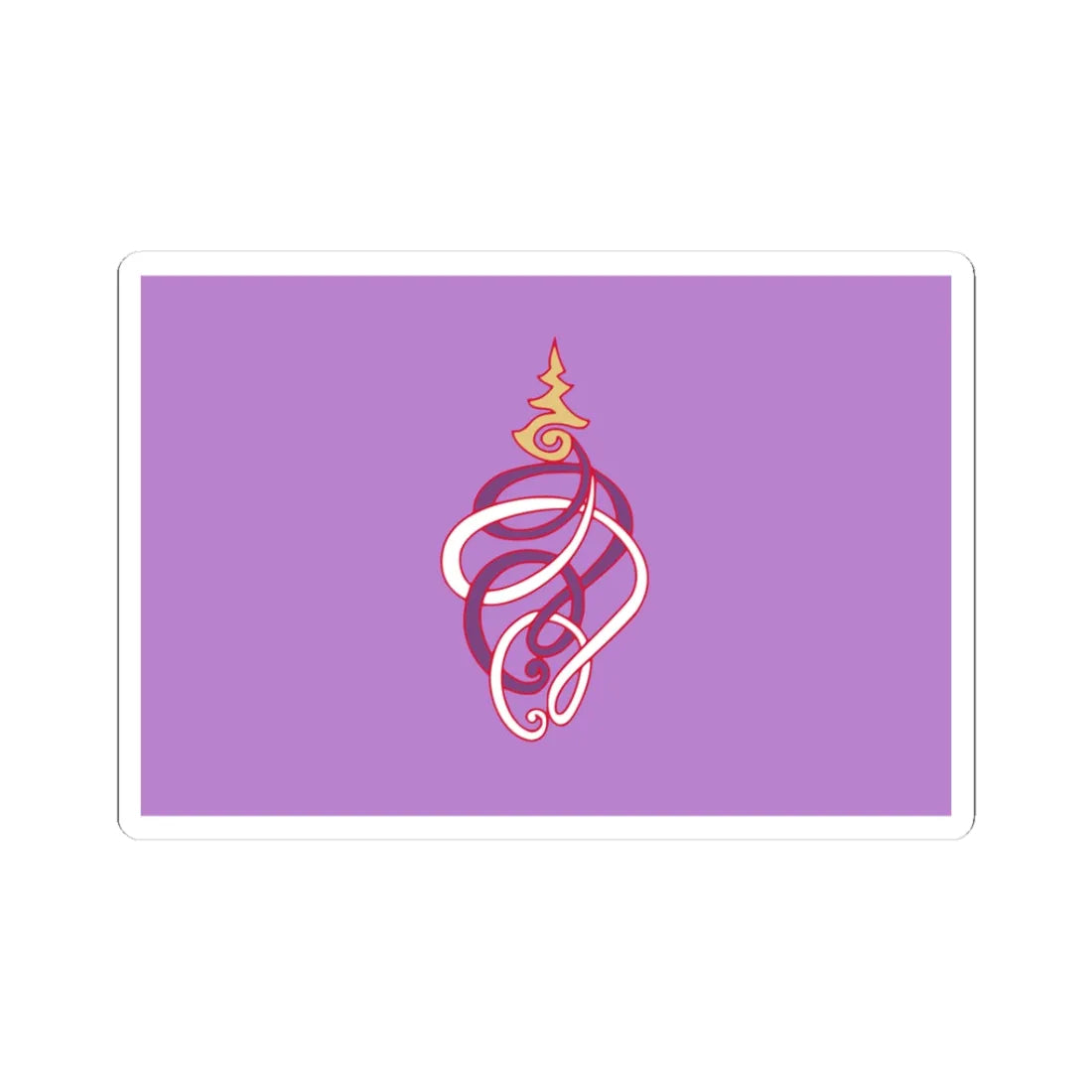 Royal Flag of Princess Soamsavali (Thailand) STICKER Vinyl Kiss-Cut Decal 3 Inch White - The Sticker Space