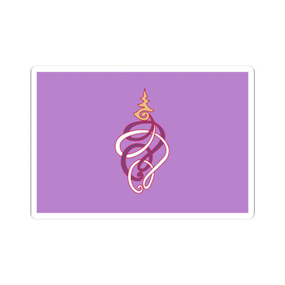 Royal Flag of Princess Soamsavali (Thailand) STICKER Vinyl Kiss-Cut Decal 3 Inch White - The Sticker Space