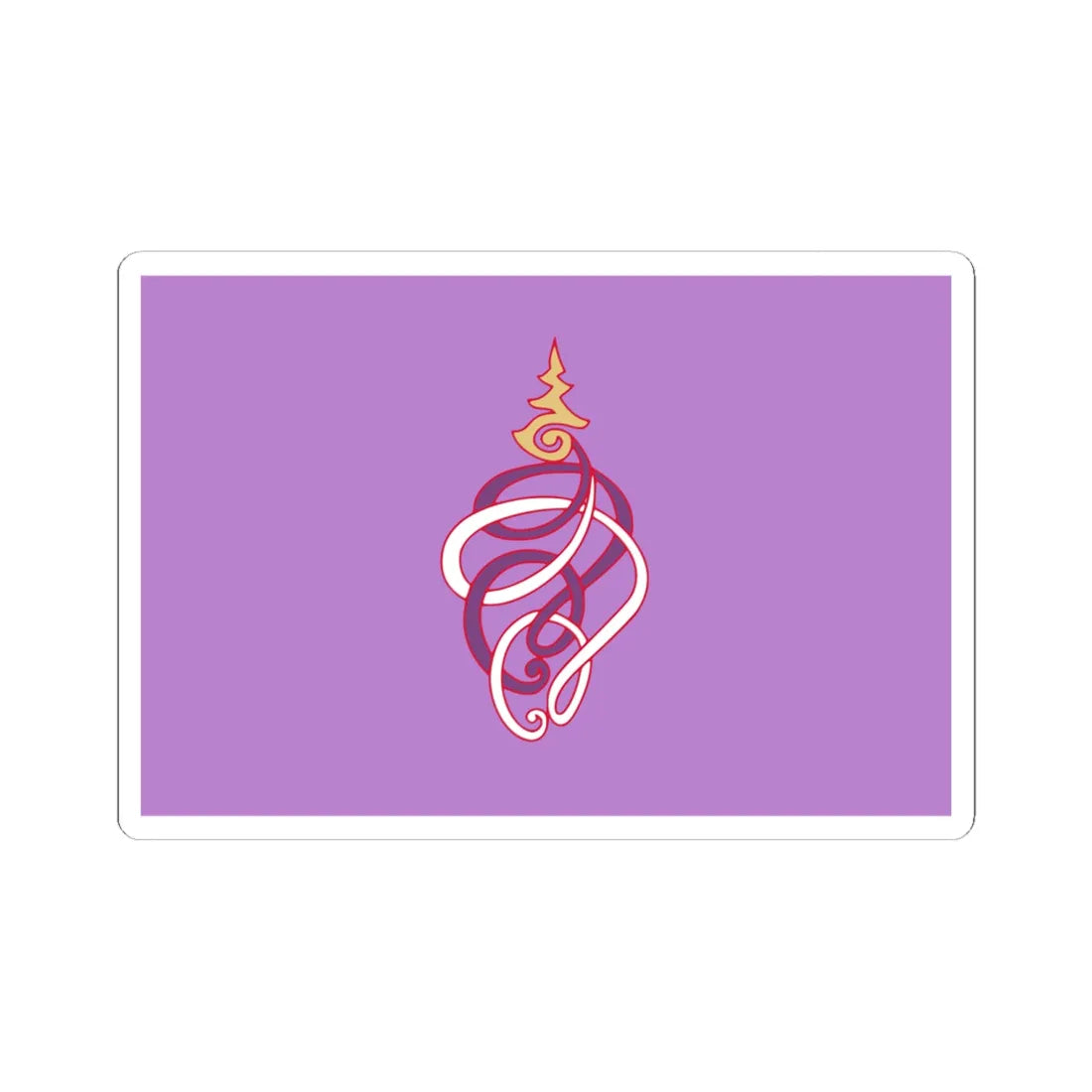 Royal Flag of Princess Soamsavali (Thailand) STICKER Vinyl Kiss-Cut Decal 6 Inch White - The Sticker Space