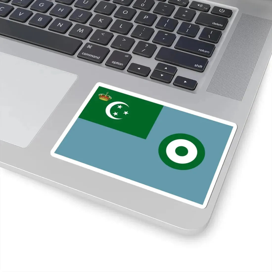 Royal flight flag of Egypt 1922-1952 (Egypt) STICKER Vinyl Kiss-Cut Decal - The Sticker Space