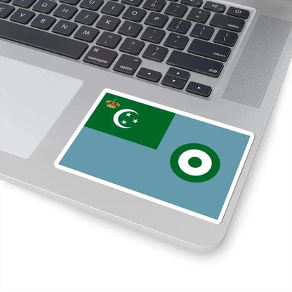 Royal flight flag of Egypt 1922-1952 (Egypt) STICKER Vinyl Kiss-Cut Decal - The Sticker Space