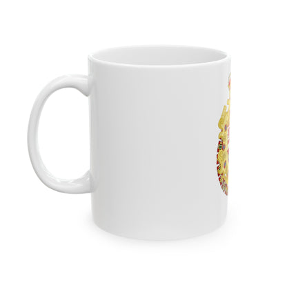 Royal Greater Coat of Arms of Spain (1700-1761) - White Coffee Mug-The Sticker Space