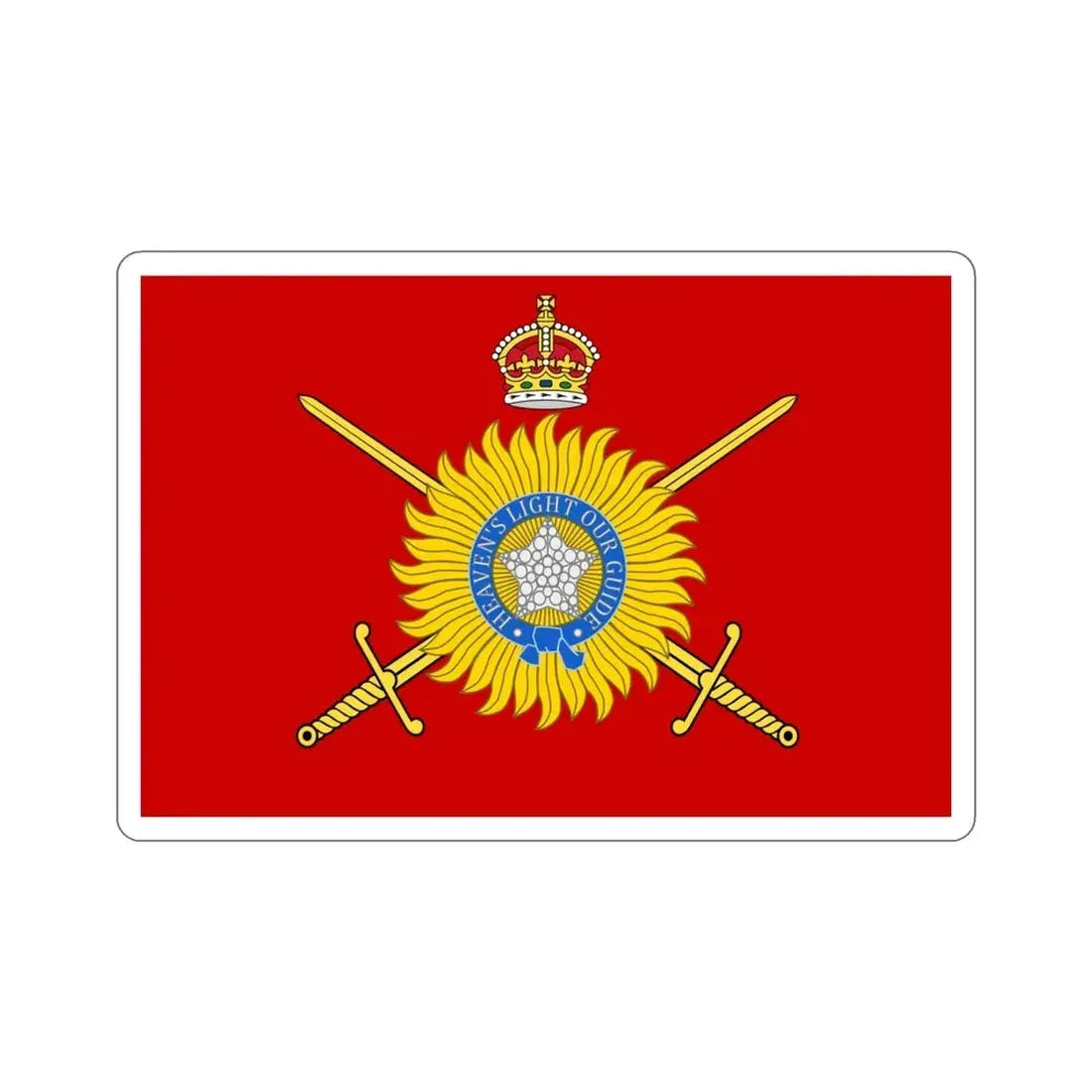 Royal Indian Army Flag (India) STICKER Vinyl Die-Cut Decal 4 Inch - The Sticker Space