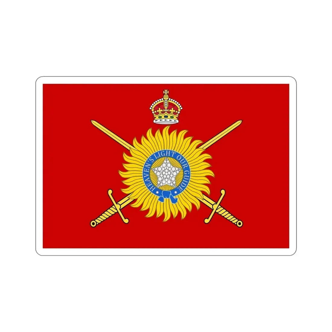 Royal Indian Army Flag (India) STICKER Vinyl Die-Cut Decal 6 Inch - The Sticker Space