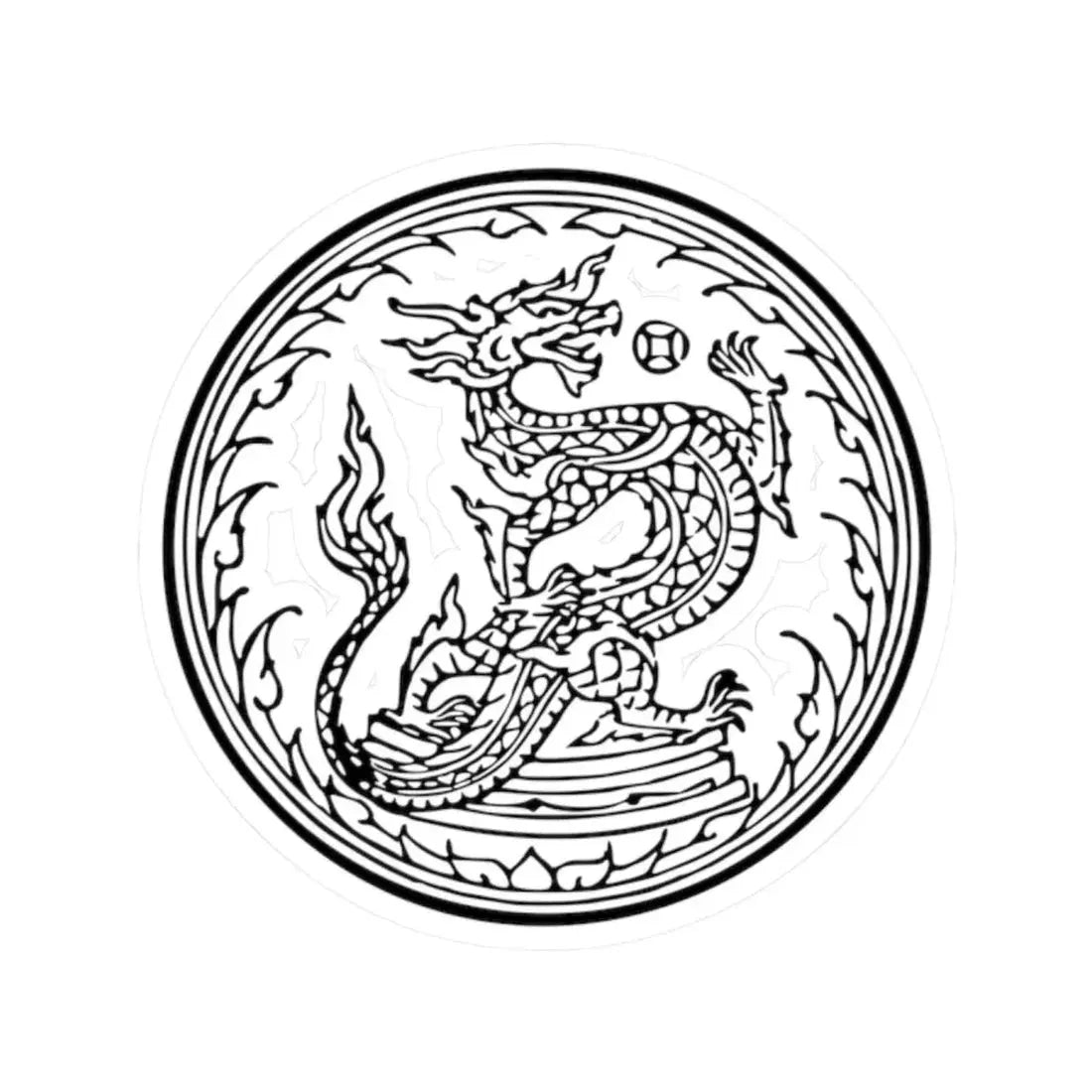 Royal Society of Siam Seal 2 (Thailand) STICKER Vinyl Kiss-Cut Decal 2 Inch White - The Sticker Space