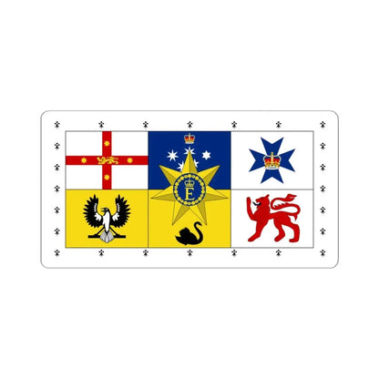 Royal Standard of Australia 1962-2022 (Australia) STICKER Vinyl Kiss-Cut Decal 4 Inch White - The Sticker Space