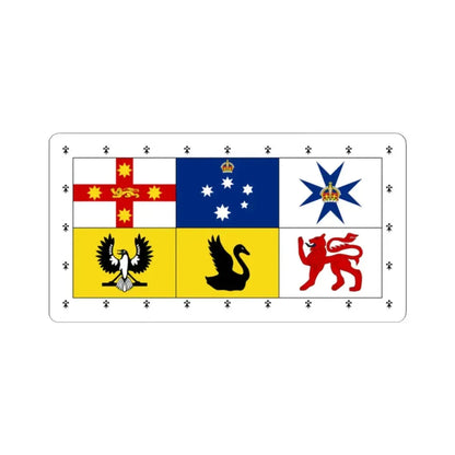 Royal Standard of Australia (Australia) STICKER Vinyl Kiss-Cut Decal 2 Inch White - The Sticker Space