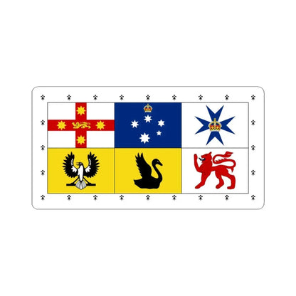Royal Standard of Australia (Australia) STICKER Vinyl Kiss-Cut Decal 3 Inch White - The Sticker Space