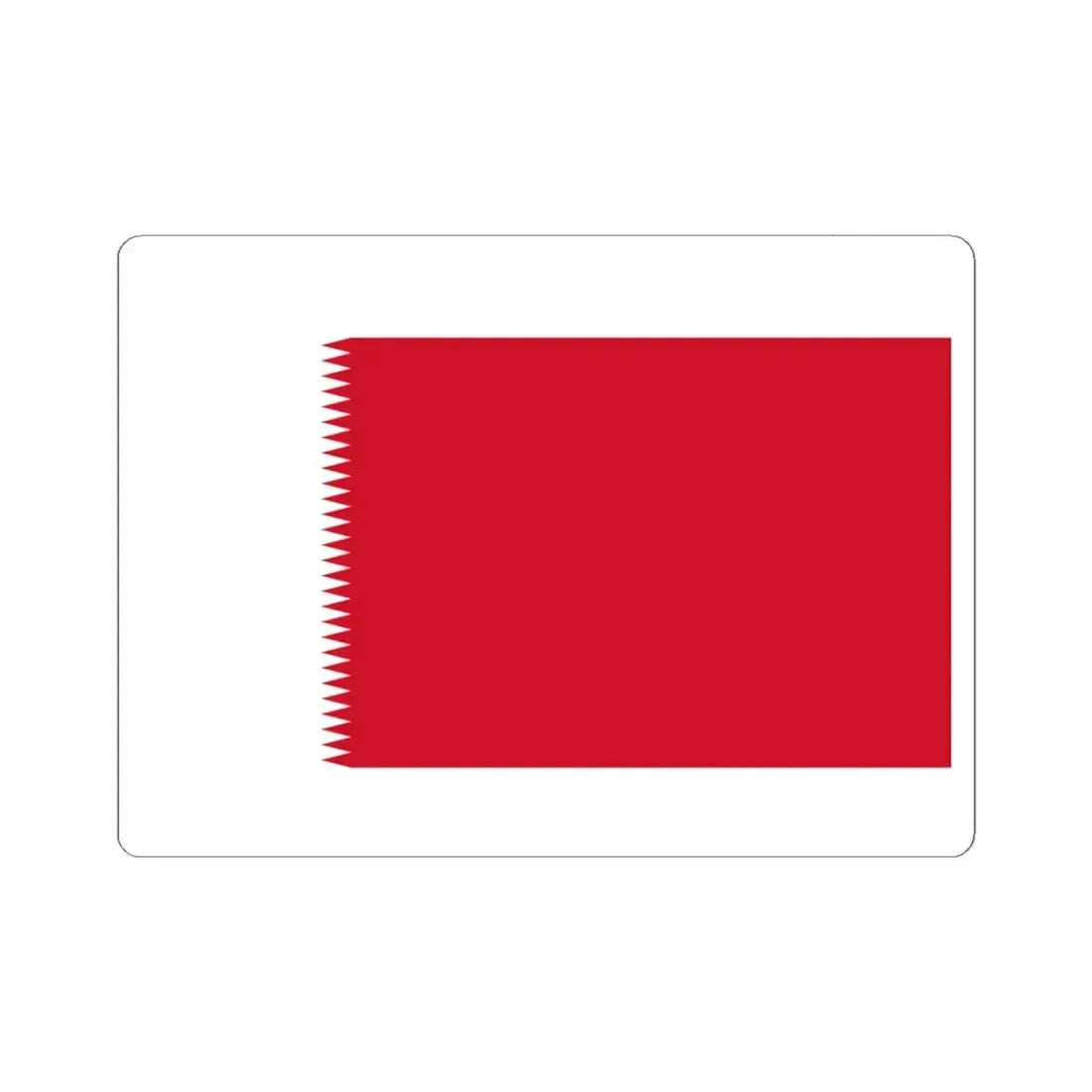 Royal Standard of Bahrain 1932-1972 (Bahrain) STICKER Vinyl Kiss-Cut Decal 3 Inch White - The Sticker Space