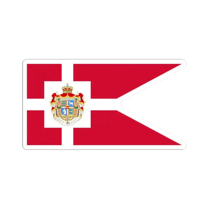 Royal Standard of Denmark (Denmark) STICKER Vinyl Kiss-Cut Decal 2 Inch White - The Sticker Space