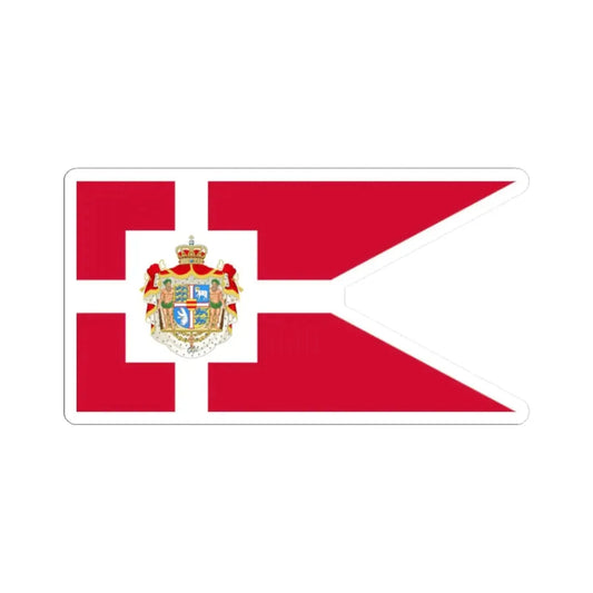 Royal Standard of Denmark (Denmark) STICKER Vinyl Kiss-Cut Decal 2 Inch White - The Sticker Space