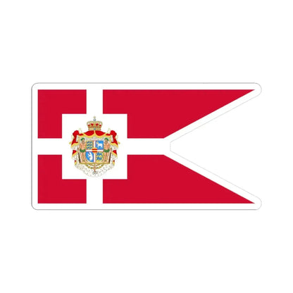Royal Standard of Denmark (Denmark) STICKER Vinyl Kiss-Cut Decal 3 Inch White - The Sticker Space