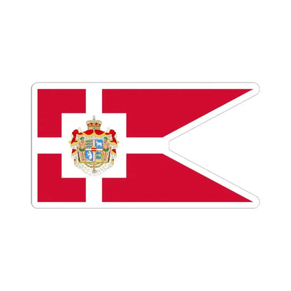 Royal Standard of Denmark (Denmark) STICKER Vinyl Kiss-Cut Decal 6 Inch White - The Sticker Space