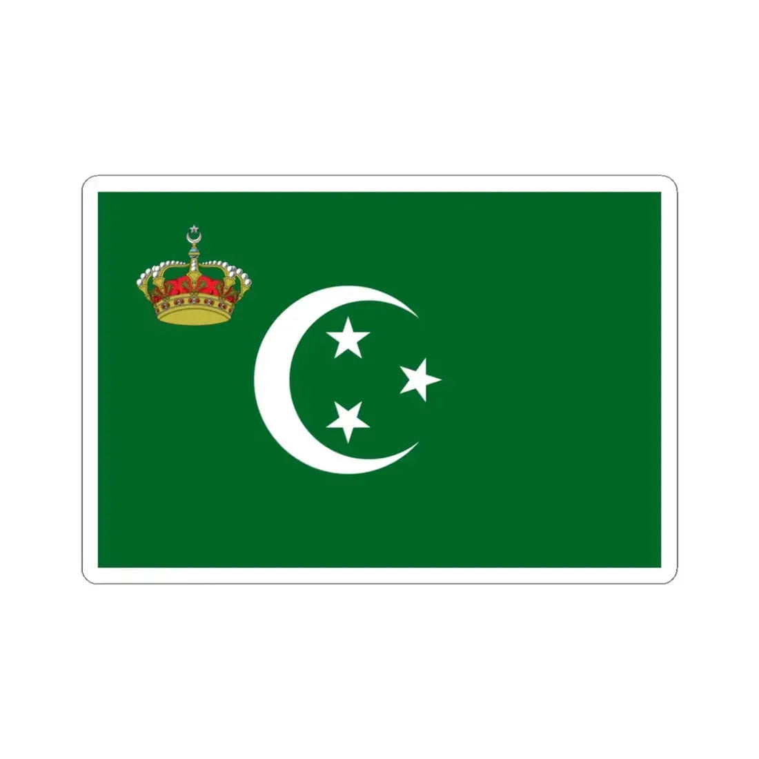 Royal Standard of Egypt on land (Egypt) STICKER Vinyl Kiss-Cut Decal 3 Inch White - The Sticker Space