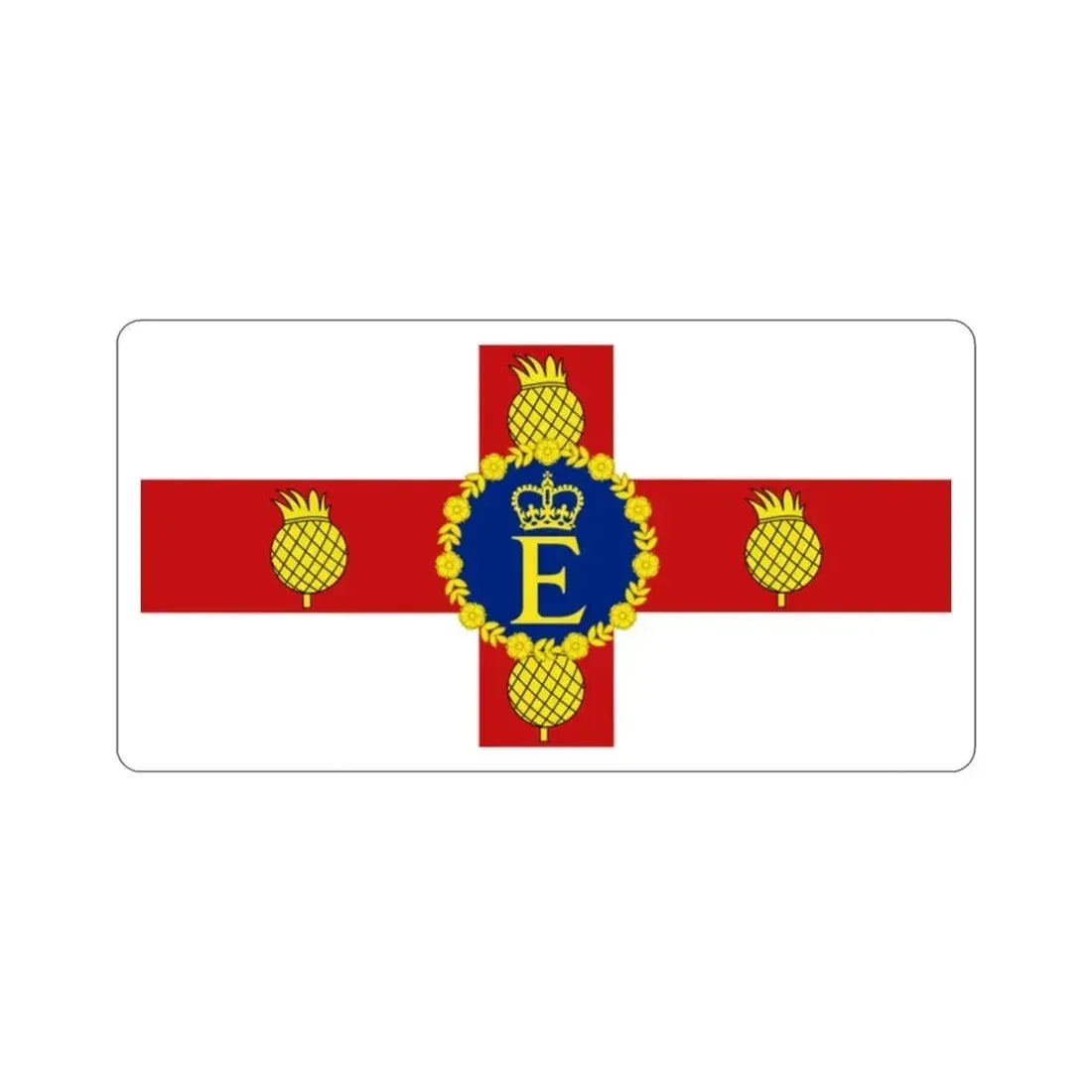 Royal Standard of Jamaica (1966–2022) STICKER Vinyl Die-Cut Decal 2 Inch - The Sticker Space